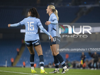 During the Barclays FA Women's Super League match between Manchester City and Tottenham Hotspur at the Etihad Stadium in Manchester, England...