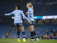 During the Barclays FA Women's Super League match between Manchester City and Tottenham Hotspur at the Etihad Stadium in Manchester, England...