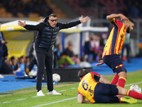 Roberto D'Aversa, head coach of Empoli FC, watches the Serie A match between US Lecce and Empoli in Lecce, Italy, on November 8, 2024. (