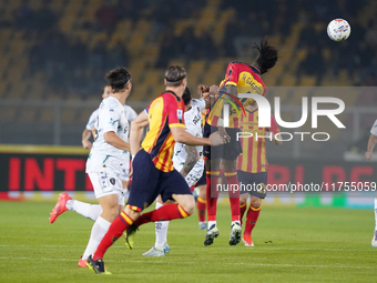 Kialonda Gaspar of US Lecce is in action during the Serie A match between US Lecce and Empoli in Lecce, Italy, on November 8, 2024. (