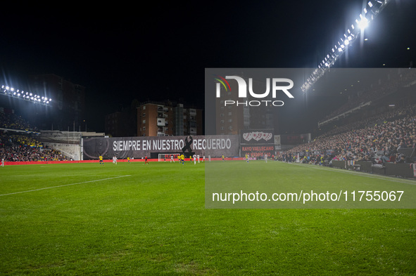 A general view of the stadium during the La Liga EA Sports 2024/25 football match between Rayo Vallecano and UD Las Palmas at Estadio de Val...