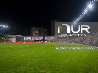 A general view of the stadium during the La Liga EA Sports 2024/25 football match between Rayo Vallecano and UD Las Palmas at Estadio de Val...