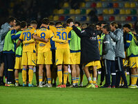 Frosinone Calcio at the end of the game during the 13th day of the Serie BKT Championship between Frosinone Calcio and Palermo F.C. at the B...