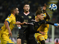 Aljosa Vasic of Palermo F.C. is in action during the 13th day of the Serie BKT Championship between Frosinone Calcio and Palermo F.C. at the...