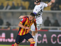 Nikola Krstovic of US Lecce is in action during the Serie A match between US Lecce and Empoli in Lecce, Italy, on November 8, 2024. (