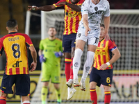 Lassana Coulibaly of US Lecce is in action during the Serie A match between US Lecce and Empoli in Lecce, Italy, on November 8, 2024. (