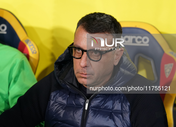 Roberto D'Aversa is the head coach of Empoli FC during the Serie A match between US Lecce and Empoli in Lecce, Italy, on November 8, 2024. 