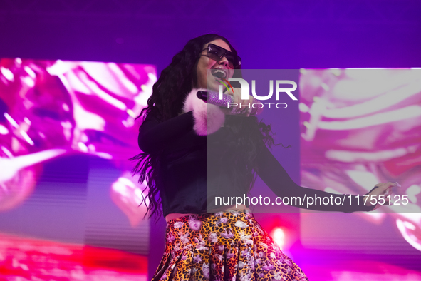 Italian Rapper Anna Aka Anna Pepe Performs In Concert At Casa Della Musica On November 08, 2024 In Naples, Italy. 