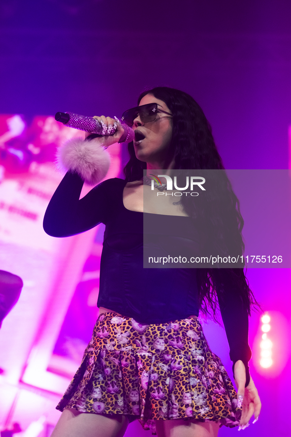 Italian Rapper Anna Aka Anna Pepe Performs In Concert At Casa Della Musica On November 08, 2024 In Naples, Italy. 