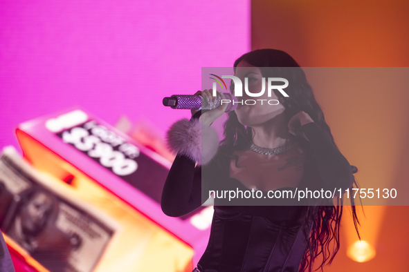 Italian Rapper Anna Aka Anna Pepe Performs In Concert At Casa Della Musica On November 08, 2024 In Naples, Italy. 