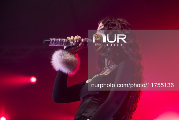 Italian Rapper Anna Aka Anna Pepe Performs In Concert At Casa Della Musica On November 08, 2024 In Naples, Italy. 