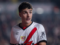 Sergio Camello of Rayo Vallecano is seen during the La Liga EA Sports 2024/25 football match between Rayo Vallecano and UD Las Palmas at Est...