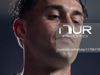 Pedro Diaz of Rayo Vallecano is seen during the La Liga EA Sports 2024/25 football match between Rayo Vallecano and UD Las Palmas at Estadio...