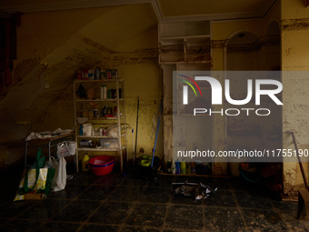 Encarna Jimenez is a victim of the flood in Benetusser, Spain, on november 08, 2024. (