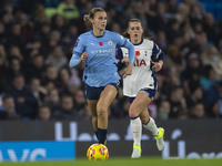 Kerstin Casparij #18 of Manchester City W.F.C. participates in the Barclays FA Women's Super League match between Manchester City and Totten...