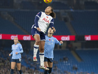 Drew Spence #24 of Tottenham Hotspur F.C. plays during the Barclays FA Women's Super League match between Manchester City and Tottenham Hots...