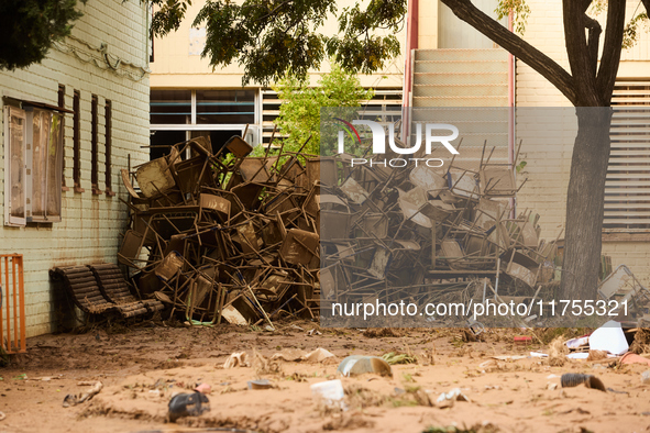 Devastating scenes occur during the Massanassa flood in Massanassa, Spain, on november 08,2024. 