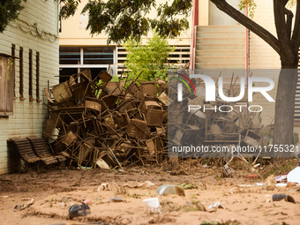 Devastating scenes occur during the Massanassa flood in Massanassa, Spain, on november 08,2024. (