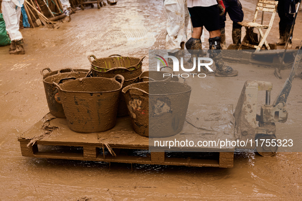 Devastating scenes occur during the Massanassa flood in Massanassa, Spain, on november 08,2024. 