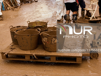 Devastating scenes occur during the Massanassa flood in Massanassa, Spain, on november 08,2024. (