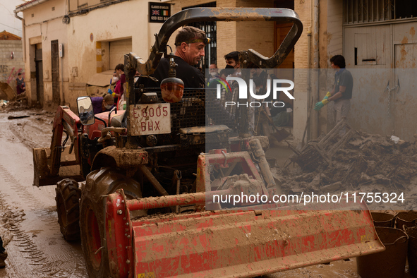 Devastating scenes occur during the Massanassa flood in Massanassa, Spain, on november 08,2024. 