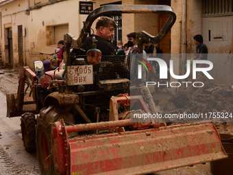 Devastating scenes occur during the Massanassa flood in Massanassa, Spain, on november 08,2024. (