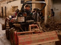 Devastating scenes occur during the Massanassa flood in Massanassa, Spain, on november 08,2024. (