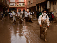 Devastating scenes occur during the Massanassa flood in Massanassa, Spain, on november 08,2024. (