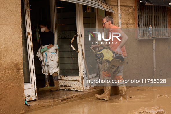 Devastating scenes occur during the Massanassa flood in Massanassa, Spain, on november 08,2024. 