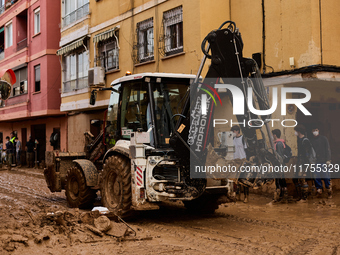 Devastating scenes occur during the Massanassa flood in Massanassa, Spain, on november 08,2024. (