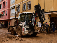 Devastating scenes occur during the Massanassa flood in Massanassa, Spain, on november 08,2024. (