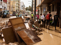 Devastating scenes occur during the Massanassa flood in Massanassa, Spain, on november 08,2024. (