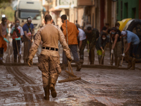 Devastating scenes occur during the Massanassa flood in Massanassa, Spain, on november 08,2024. (