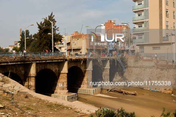 Devastating scenes occur during the Massanassa flood in Massanassa, Spain, on november 08,2024. 