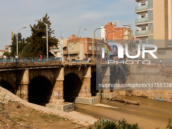 Devastating scenes occur during the Massanassa flood in Massanassa, Spain, on november 08,2024. (