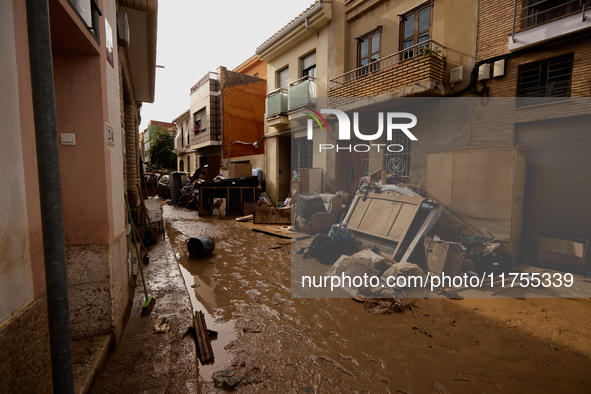 Devastating scenes occur during the Massanassa flood in Massanassa, Spain, on november 08,2024. 