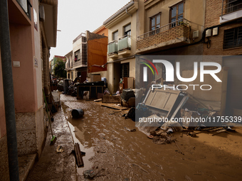 Devastating scenes occur during the Massanassa flood in Massanassa, Spain, on november 08,2024. (