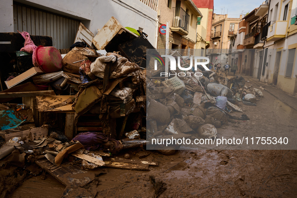 Devastating scenes occur during the Massanassa flood in Massanassa, Spain, on november 08,2024. 