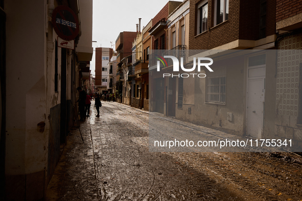 Devastating scenes occur during the Massanassa flood in Massanassa, Spain, on november 08,2024. 