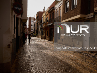 Devastating scenes occur during the Massanassa flood in Massanassa, Spain, on november 08,2024. (