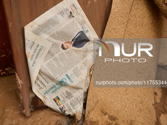 Devastating scenes occur during the Massanassa flood in Massanassa, Spain, on november 08,2024. (