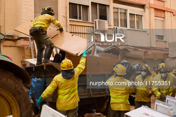 Devastating scenes occur during the Massanassa flood in Massanassa, Spain, on november 08,2024. 