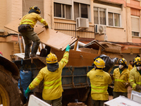 Devastating scenes occur during the Massanassa flood in Massanassa, Spain, on november 08,2024. (