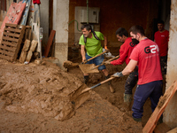 Devastating scenes occur during the Massanassa flood in Massanassa, Spain, on november 08,2024. (