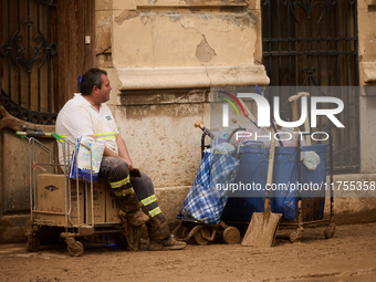 Devastating scenes occur during the Massanassa flood in Massanassa, Spain, on november 08,2024. (