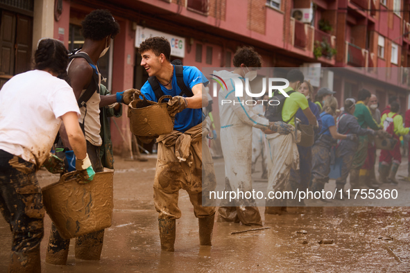 Devastating scenes occur during the Massanassa flood in Massanassa, Spain, on november 08,2024. 