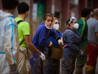 Devastating scenes occur during the Massanassa flood in Massanassa, Spain, on november 08,2024. (