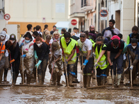 Devastating scenes occur during the Massanassa flood in Massanassa, Spain, on november 08,2024. (