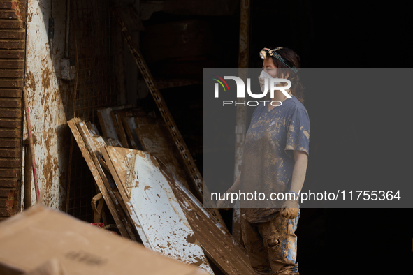 Devastating scenes occur during the Massanassa flood in Massanassa, Spain, on november 08,2024. 