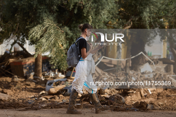 Devastating scenes occur during the Massanassa flood in Massanassa, Spain, on november 08,2024. 